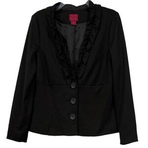 212 Collection Ruffle Trim Blazer Jacket Workwear
Whimsigoth Party Black Size 12